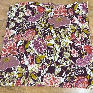 Crate & Barrel Fernanda Floral Eggplant Napkins